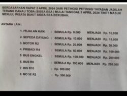 Harga Tiket Wisata Sibea-Bea Melesat Naik,Diduga Pelayanannya Buruk