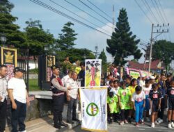 Berikan Rasa Aman Nyaman Pada Masyarakat, Perlombaan Lari Tingkat Pelajar Polres Dairi Gelar Pengamanan