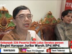 Sebanyak 226 Peserta Didik Lulus Seratus Persen, Begini Harapan Jurike Waroh.SPd.MPd.