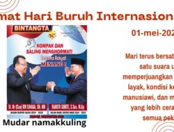 Bakal Calon Bupati Dairi 2024-2029 St.Dr.(Can)RM Sinaga SH.MH Sampaikan Ucapan Selamat Hari Buruh Nasional