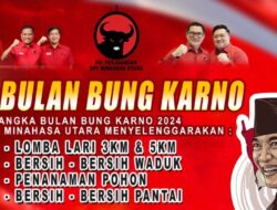 Haul Bung Karno, PDIP Minut Bersih Pantai di Objek Wisata Desa Budo