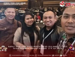 KPU Talaud Ikuti Rapat Evaluasi Coklit Tahap Pertama Dan Laporan Pengguna Aplikasi E-Coklit Pilkada Serentak 2024 di Manado