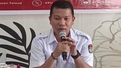 Anggota KPU Talaud Ahmad Faisal Tahir Sebut, Verfak Kesatu Bapaslon Jalur Perseorangan Pilbup Tidak Memenuhi Syarat