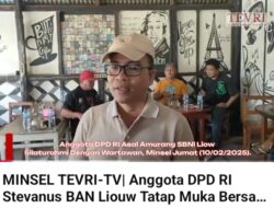 Anggota DPD RI Stevanus BAN Liouw Tatap Muka Bersama PERS Minsel