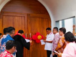 Bupati Joune Ganda Wakilkan Novly Wowiling Dampingi Gubernur Olly Resmikan Gedung GMIM Abraham Matungkas