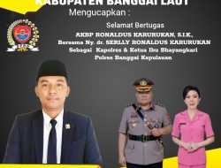 Pimpinan dan Staf DPRD Kabupaten Banggai Laut. Mengucapkan Selamat Bertugas, AKBP RONALDUS KARURUKAN, S.I.K., dan Ny. dr. SERLLY RONALDUS KARURUKAN, Sebagai Kapolres & Ketua Ibu Bhayangkari Polres Banggai Kepulauan.