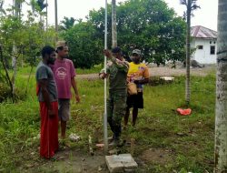 Satgas TMMD Ke-124 Kodim 1710/Mimika Wujudkan Akses Air Bersih, Pasang Instalasi Pipa Sumur Bor di Kampung Iwaka