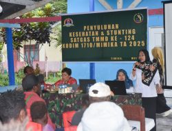 Satgas TMMD Kodim 1710/Mimika Edukasi Masyarakat tentang Kesehatan dan Pencegahan Stunting