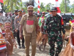 Kodim 1710/Mimika Gelar Upacara Pembukaan TMMD Reguler ke-124 di Kampung Pigapu