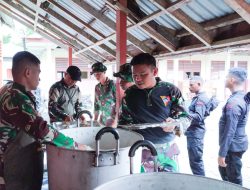 Keperdulian TNI Program TMMD Melalui Makanan Bergizi