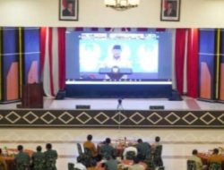 Kegiatan Halal Bihalal Presiden RI Bersama Purnawirawan TNI-POLRI di Kodam XIII/Merdeka Secara Virtual