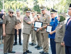 Satpol PP Balut Dalam Kegiatan Gelar Apel Kesiapsiagaan HUT KE-75 di Parimo, Tegaskan Dukungan Untuk Sulteng Nambaso