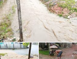 Banjir Akibat Curah Hujan Tinggi, Rendam Beberapa Rumah Warga di Desa Lokotoy