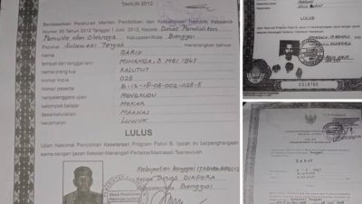 Aneh Bin Ajaib: Seorang Oknum Mantan Kades Kokudang Diduga Memiliki 3 Ijazah Paket B