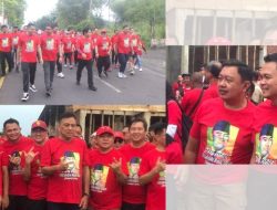 Giat Fun Walk bersama Ribuan Kader PDIP Sulut Bareng Bupati & Wakil Kabupaten Mitra