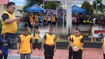 Kapolres Bangkep Resmi Buka Turnamen Olahraga Kapolres Cup I, Dalam Rangka HUT Bhayangkara Ke-79