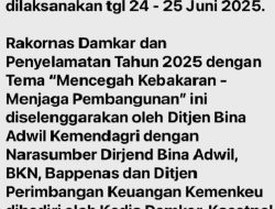 Kadis Damkar-Mat Kabupaten Banggai Laut, Steven W. Musa, S.Sos.,MAP. Mengikuti Secara Baik, Seksama Rakornas Pemadam Kebakaran & Penyelamatan Tahun 2025 Sekaligus Sebagai Duta Kabupaten Banggai Laut, Dalam Kegiatan Seminar Internasional dan Fire Tech Expo di Jakarta.