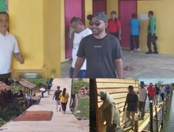 Tim Monev Kec. Banggai Tengah Balut, Tinjau Pelaksanaan Fisik APBDes di Desa Gonggong