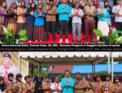 Ketua Kwarcab Balut Patwan Kuba, Buka Lomba Semaphore Dance. Peringati HUT Pramuka ke-64