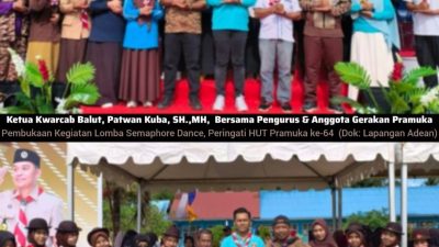 Ketua Kwarcab Balut Patwan Kuba, Buka Lomba Semaphore Dance. Peringati HUT Pramuka ke-64