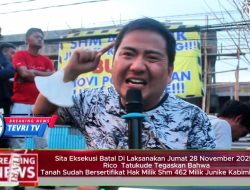 SITA EKSEKUSI JUMAT 28 NOVEMBER 2025 DI Eks Corner 52 TIDAK TERLAKSANA- RICO TATUKUDE TEGASKAN ” Sertifikat Hak Milik (SHM) No. 462 atas nama Junike Kabimbang “