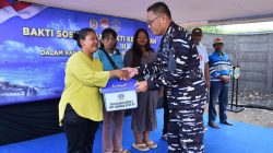 SENTUH MASYARAKAT PESISIR, DANKODAERAL III TINJAU LANGSUNG BAKSOS DAN BAKTI KESEHATAN