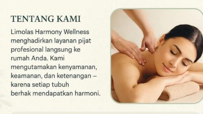 Limolas Harmony Wellness Hadirkan Layanan Pijat Profesional ke Rumah