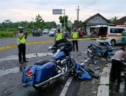 Kecelakaan Maut,Harley vs Jupiter, Bos Rokok HS Magelang kritis, Istri Meninggal Dunia.