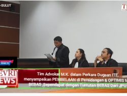 Meski di Tuntut BEBAS Oleh JPU, Tim advokat dari Terdakwa M.K Korban KDRT yang Jadi Terdakwa kini sampaikan Pembelaan di Persidangan yang pada intinya Sependapat dengan Tuntutan JPU ,Serta Memohon Kepada Majelis Hakim untuk Memberikan Putusan BEBAS Kepada Terdakwa M.K