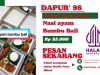 Dapur 98 Zeropoint Sukur Terima Paket Rp.25 ribu, Ayam Bumbu Bali Gratis Antar