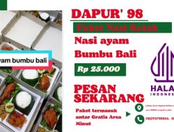 Dapur 98 Zeropoint Sukur Terima Paket Rp.25 ribu, Ayam Bumbu Bali Gratis Antar