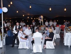 PERERAT NAVY BROTHERHOOD, WAKILI DANKODAERAL III, KAPOKSAHLI KODAERAL III HADIRI DECK RECEPTION RFS GROMKIY DI TANJUNG PRIOK