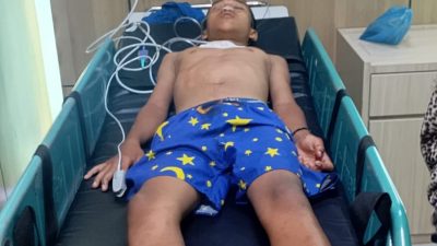 Miris! Azam (13) Terluka Parah Ditusuk, RS Madani Diduga Minta Uang Muka Sebelum Penanganan