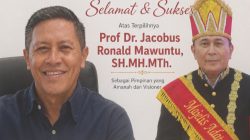 Majelis Adat Budaya Tonsea Apresiasi Prof Dr. Jacobus Ronald Mawuntu, SH., MH., M.Th Terpilih Dekan Fakultas Hukum