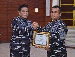 Dankodaeral III Hadiri Apel Komandan Satuan TNI AL 2026 Secara Virtual, Sejumlah Komandan Satuan Raih Penghargaan Kasal