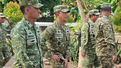 Kaster TNI Hadiri Peresmian Operasionalisasi 1061 Koperasi Desa/Kelurahan Merah Putih di Nganjuk