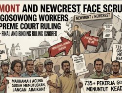 Newmont dan Newcrest Disorot atas Kasus Pekerja Gosowong karena Putusan Mahkamah Agung Tak Kunjung Dijalankan