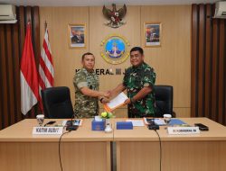 Dankodaeral III Terima Hasil Audit Itjen TNI Pada Acara Exit Meeting Di Makodaeral III