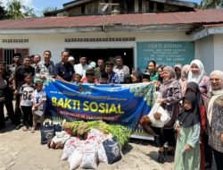 Rutan Kelas IIB Tanjung Pura Salurkan Bantuan Ketahanan Pangan ke Panti Asuhan Washliyah