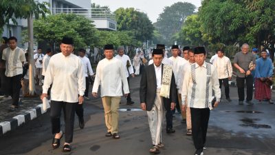 Sambut Hari Yang Penuh Berkah, Dankodaeral III Laksanakan Salat Idul Adha Dan Saksikan Penyembelihan Hewan Kurban