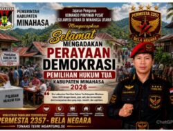 KPP PERMESTA 2357-BN Panglima Teterusan Sebut Selamat Melaksanakan Pesta Demokrasi Pilhut Minahasa Aman Damai