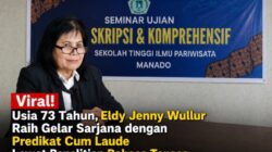 Viral! Usia 73 Tahun, Eldy Jenny Wullur Raih Gelar Sarjana dengan Predikat Cum Laude Lewat Penelitian Bahasa Tonsea