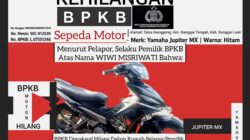 Berita Kehilangan BPKB Sepeda Motor