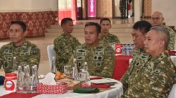 Wakili Dankodaeral III, Wadan Hadiri Taklimat Akhir Audit Itjen TNI Di Markas Baret Merah
