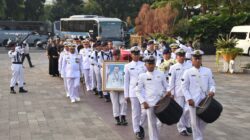 Wujud Penghormatan, Dankodaeral III Hadiri Persemayaman Dan Pemakaman Laksamana TNI (Purn) Achmad Sutjipto