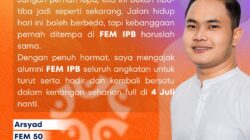 Ribuan Alumni FEM IPB Akan Berkumpul dalam Reuni Akbar 2026, Hadirkan Forum Inspiratif hingga Penampilan RAN