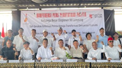 Eksponen Reformasi 1998 Lampung Dukung Program Strategis Prabowo, Wujudkan Demokrasi Ekonomi
