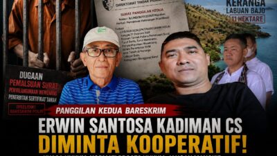 Bareskrim Minta Tunjukkan Etikad Baik Broker Tanah Hotel St. Regist Labuan Bajo Erwin Bebek