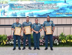 Ukir Prestasi Gemilang Di HUT Ke-4 Korps Hukum TNI AL, Diskum Kodaeral III Raih Juara I Lomba Kinerja Antar Kotama Dinas Hukum TNI AL