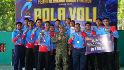 Atlet Kodaeral III Dalam Kontingen Koarmada RI Hadiri Upacara Penutupan Pekan Olahraga TNI Angkatan Laut TA. 2026